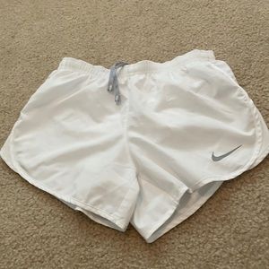 Nike white shorts